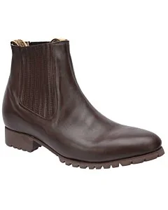 Botines de Charro White Diamonds Boots 10-741 piel Napa color Café con suela de hule tipo tractor