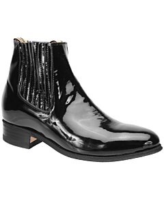 Botines Charros Piel Charol Para Mariachi, Con Suela De Hule WD 11-709