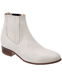 Traditional Mexican Charro Boots Napa Leather WD 11-730 Off White Color