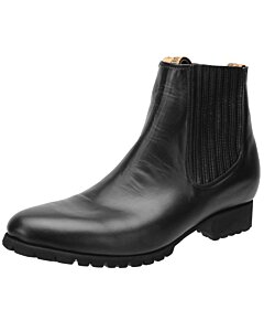 Botines de Charro White Diamonds Boots 10-742 piel Napa color Negro con suela de hule tipo tractor