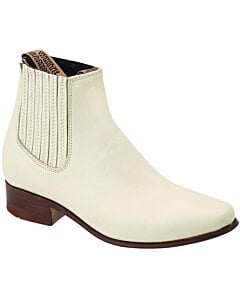 Botines Charros Para Joven Color Hueso WD 11-754