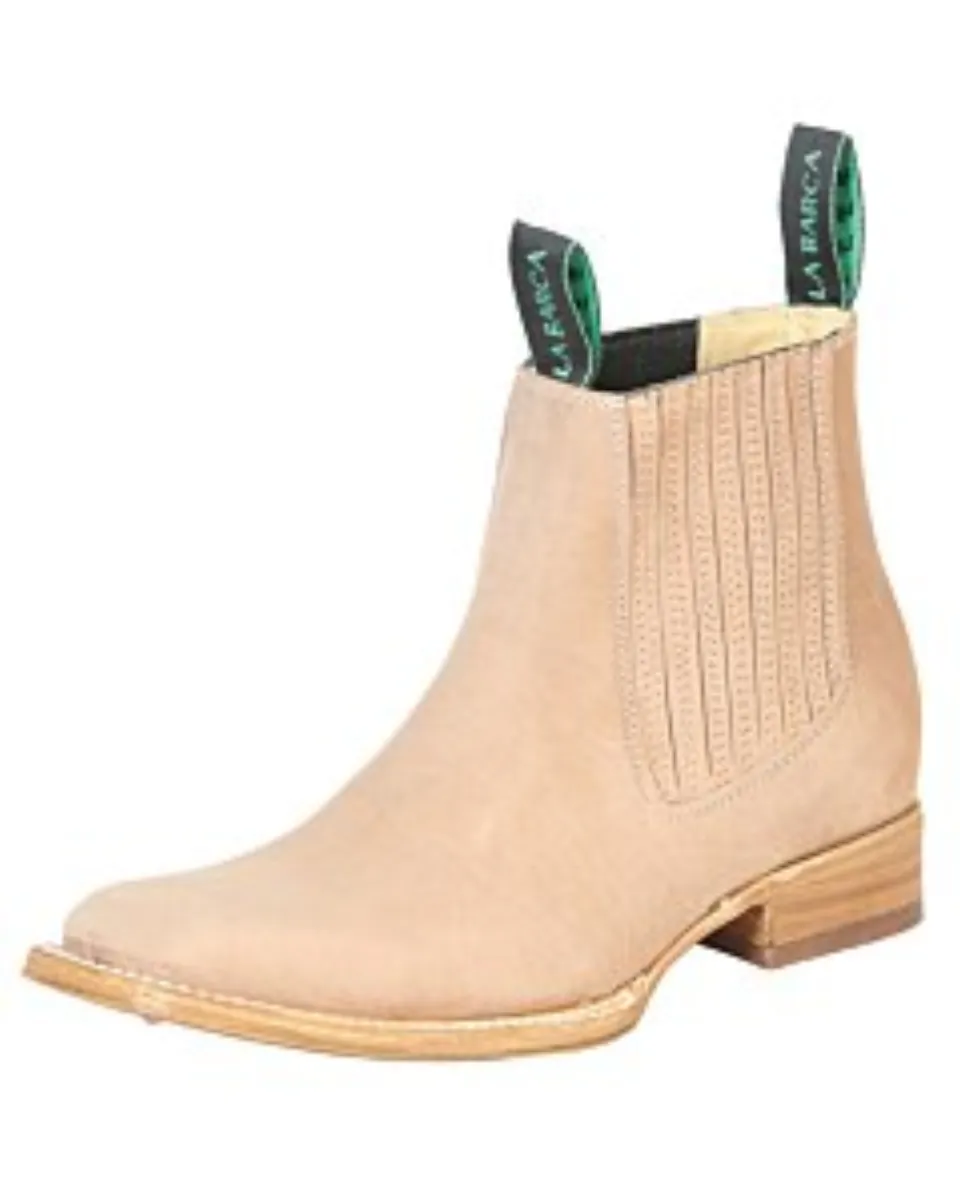 Botines Rodeo Color Topo Piel Nobuck La Barca 126410