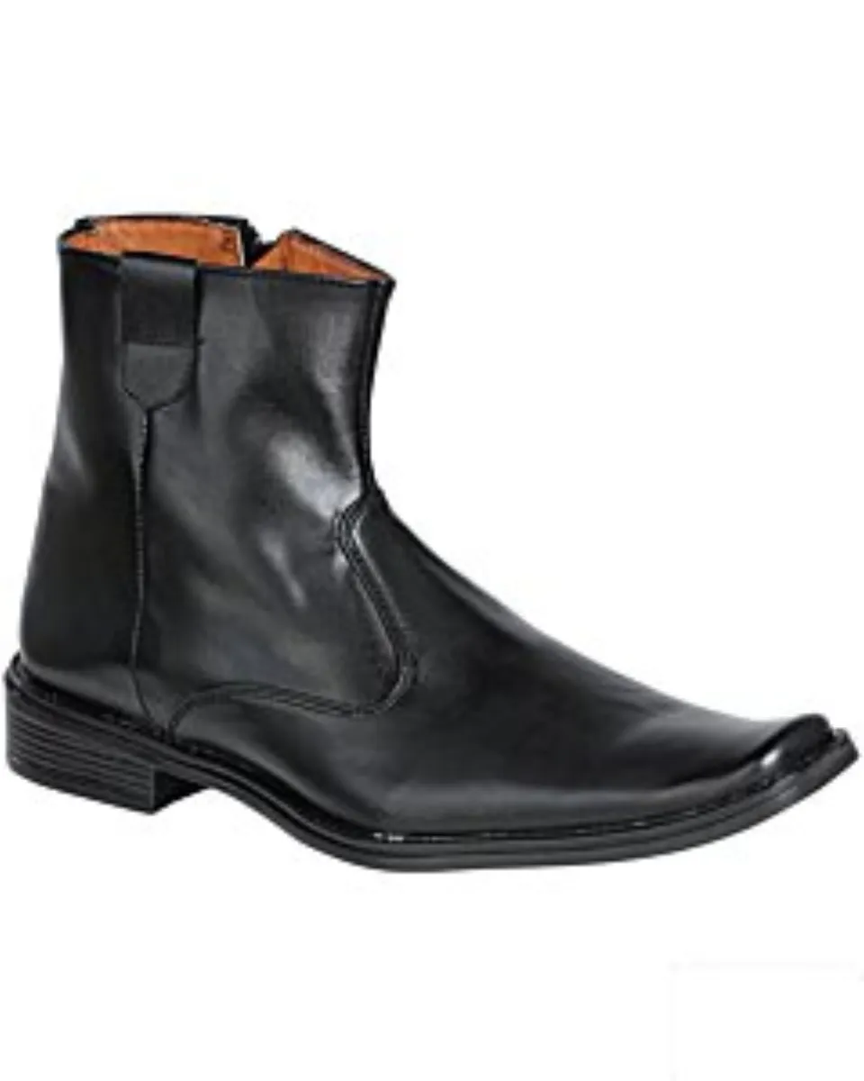 Botines De Vestir Negros Para Hombre Lamasini 7849