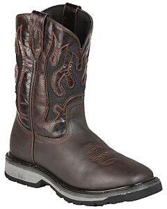 Bota Rodeo Malibu De Trabajo Piel Crazy Color Chocolate 51275