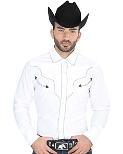 Camisa Blanca El Señor De Los Cielos 123917 Charra