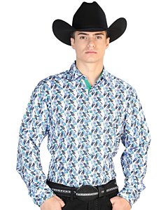 Camisa Blanca Estampada El Señor De Los Cielos 126274