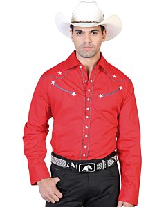 CAMISA ROJA VAQUERA BORDADA EL GENERAL 2019-103