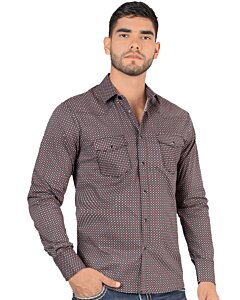 Camisa Vaquera Corte Moderno Negra Montero 3300