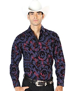 Camisa Color Navy Vaquera El Señor De Los Cielos 43584