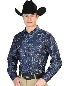 Camisa Casual Manga Larga El Señor DLC 43870 Negra-Multicolor