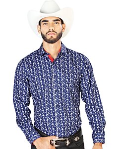 Camisa Color Azul Y Blanco El Señor De Los Cielos 126261