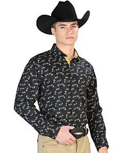 Camisa Negra De Hombre El Señor De Los Cielos 126265