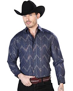 Camisa Vaquera Color Azul Marino Fina El Señor DL Cielos 43834