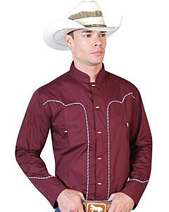 CAMISA CHARRA PACHUQUEÑA ROJA EL GENERAL 2019-107