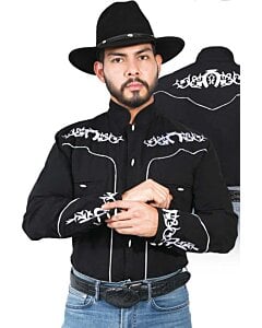 Camisa Charra Negra El Señor De Los Cielos 42879