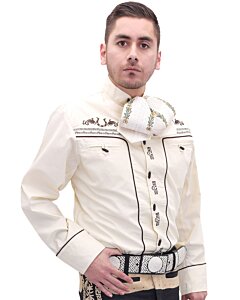 Camisa Charra Tradicional WD 11-835 Color Beige