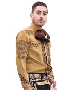 Camisa Charra Fina El Dorado Mostaza WD 11-803