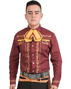 Camisa Charra Color Vino WD 11-863
