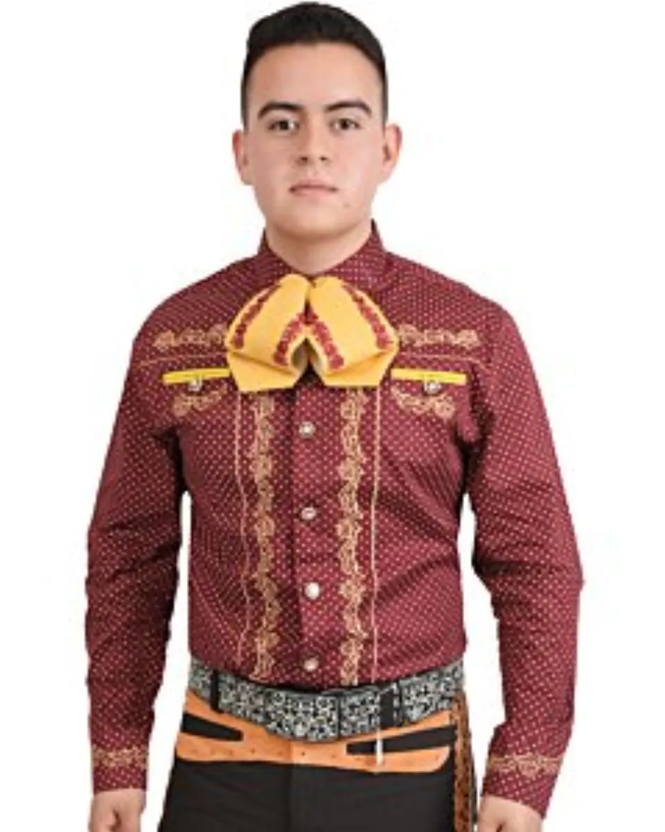 Camisa Charra Color Vino WD 11-863