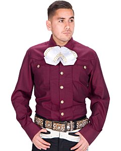 Camisa Charra Elegante Color Vino WD 11-867