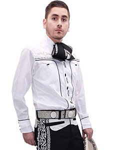 Camisa Charra Tradicional WD 11-836 Color Blanco