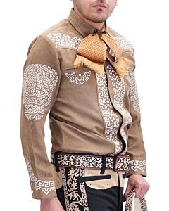 Camisa Charra El Dorado WD 11-809 Gamuza Beige