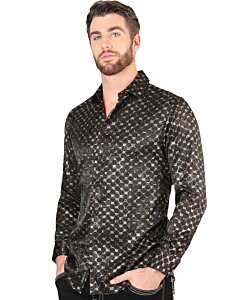 Camisa Black-Gold De Moda El Señor De Los Cielos 44549