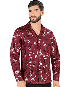 Camisa Vino Modern Fit Montero 0806