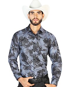 Camisa Fina El Señor De Los Cielos 43775 Negra