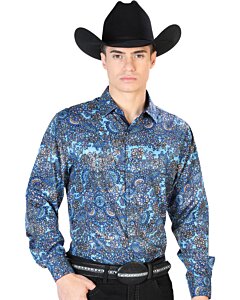 Camisa Azul Fina El Señor De Los Cielos 43859