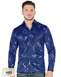 Camisa Lamasini De Moda Color Azul Rey 4468