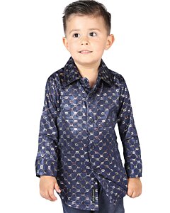 Camisa Navy-Gold De Vestir Para Niño El General 44566