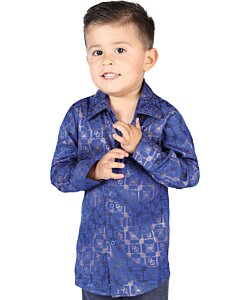 Camisa De Vestir Azul Rey Para Niño El General 44583