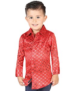Camisa Rojo-Oro De Vestir Para Niño El General 44585