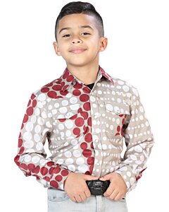 Camisa Casual De Niño Color Taupe 44075
