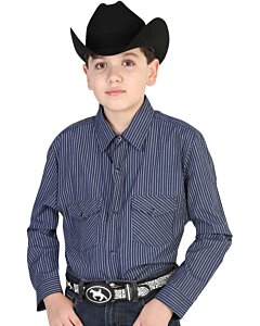 CAMISA VAQUERA PARA NIÑO EL GENERAL 2019-64 COLOR CAFÉ