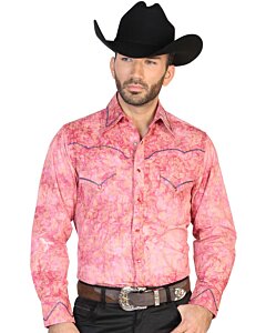 CAMISA ROJA VAQUERA ESTAMPADA Y BORDADA EL GENERAL 2019-141
