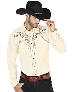 Camisa Vaquera Beige El Señor De Los Cielos 42890