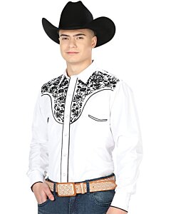 Camisa Vaquera El Señor De Los Cielos 43300 Blanca