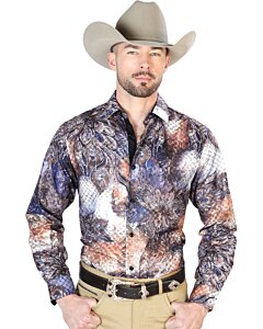Camisa Vaquera Multicolor Negro ESDLC 43818