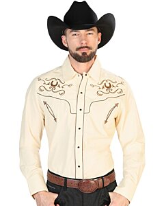 Camisa Vaquera Beige El Señor De Los Cielos 42947