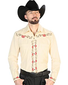 Camisa Vaquera El Señor De Los Cielos Color Beige