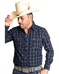 Camisa Vaquera A Cuadros Azules WD 11-899