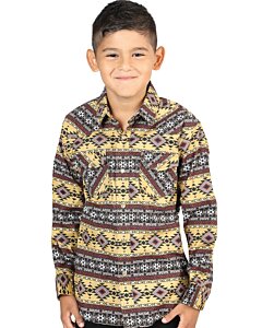 Camisa Color Amarillo Vaquera Para Niño El General 44412