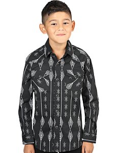 Camisa Color Negro Vaquera Para Niño El General 44439