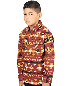 Camisa Color Ladrillo Vaquera Para Niño El General 44445