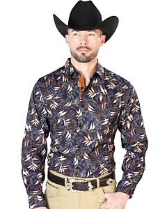 Camisa Vaquera Fina ESDLC 43691 Color Negro-Oro