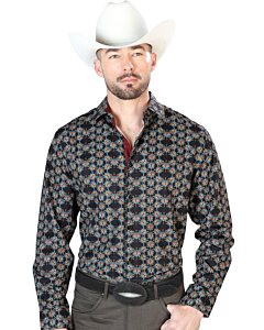 Camisa Vaquera Color Negro Y Oro ESDLC 43717