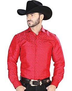 Camisa Jacquard Roja Centenario 43765