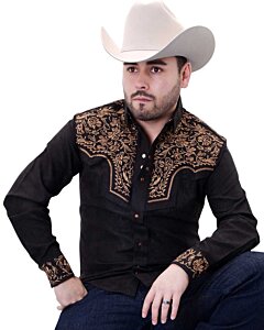 Camisa Vaquera Gamuza Bordada WD Boots 809